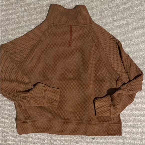 L.L. Bean Brown Quarter-Zip Sweatshirt - Picture 4 of 6